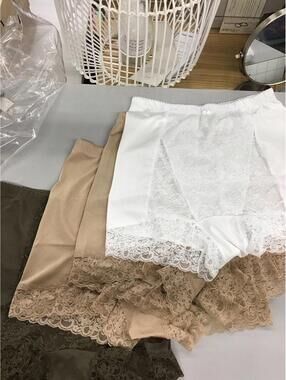 Rhonda shear pin up briefs 4 pack size XL new HSN ruched high rise lace